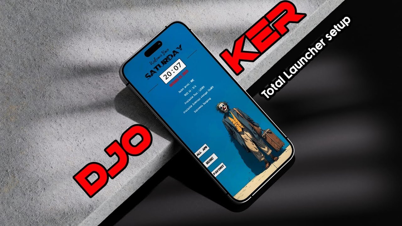Tema DJOKER  Untuk Semua Android -The Best Total Launcher Setup 2025