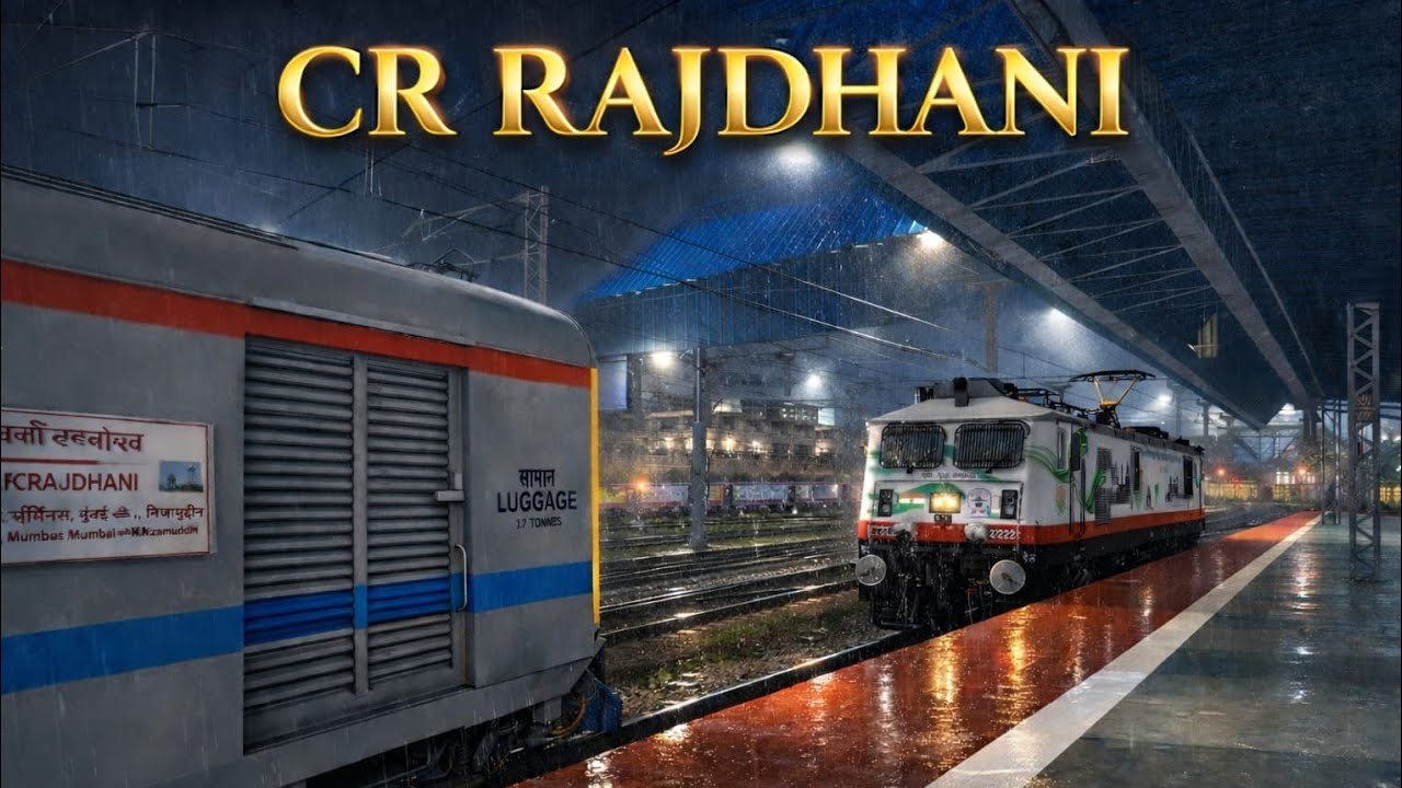 22221 MUMBAI CSMT HAZRAT NIZAMUDDIN RAJDHANI EXPRESS | MSTS LIVE | REAL BASSED