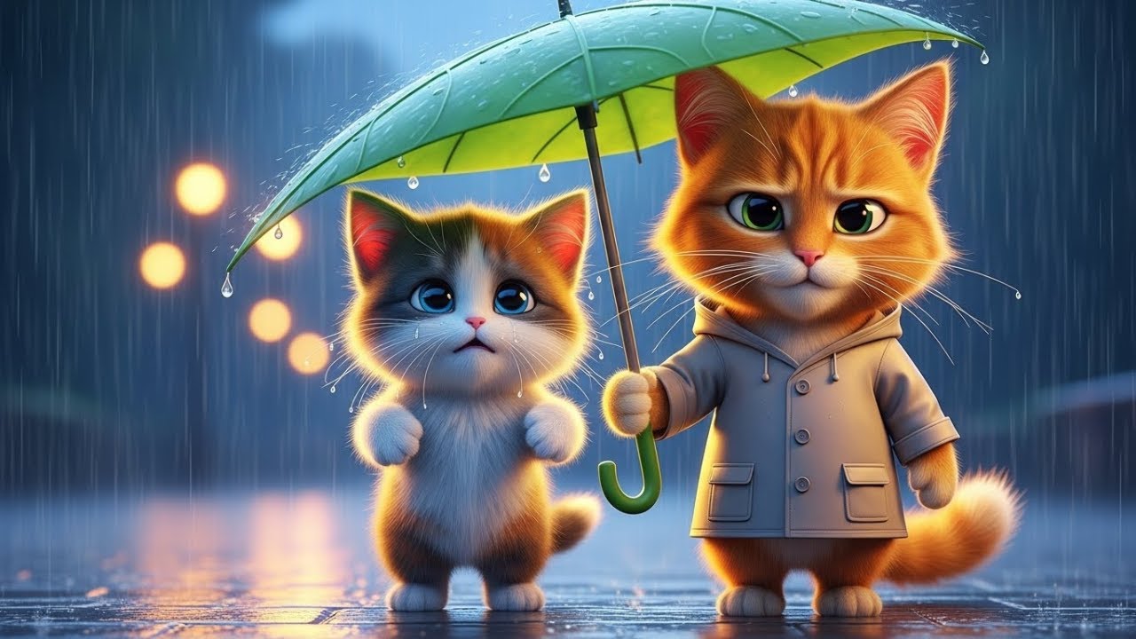 Lost Kitten in the Rain 🌧️🐾 Mama Cat’s Heartwarming Rescue (Cozy AI Story)