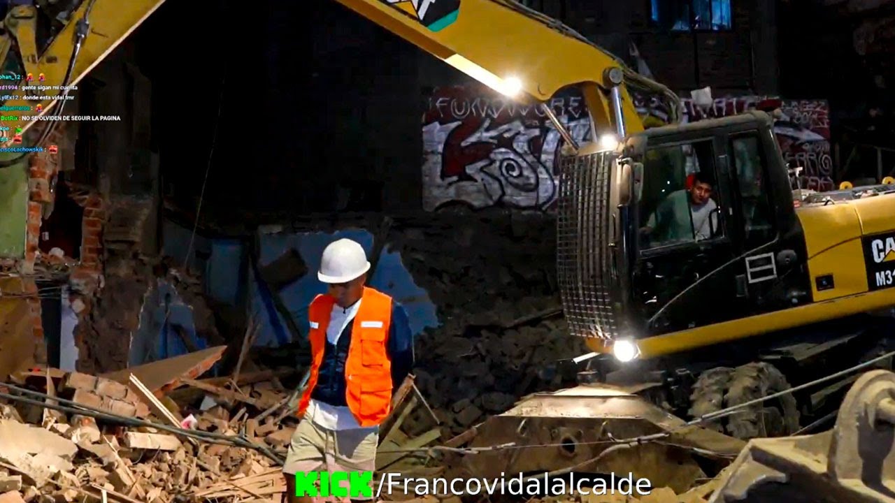 CORTE DEL CERRO CANDELA EN ATE ALCALDE FRANCO VIDAL