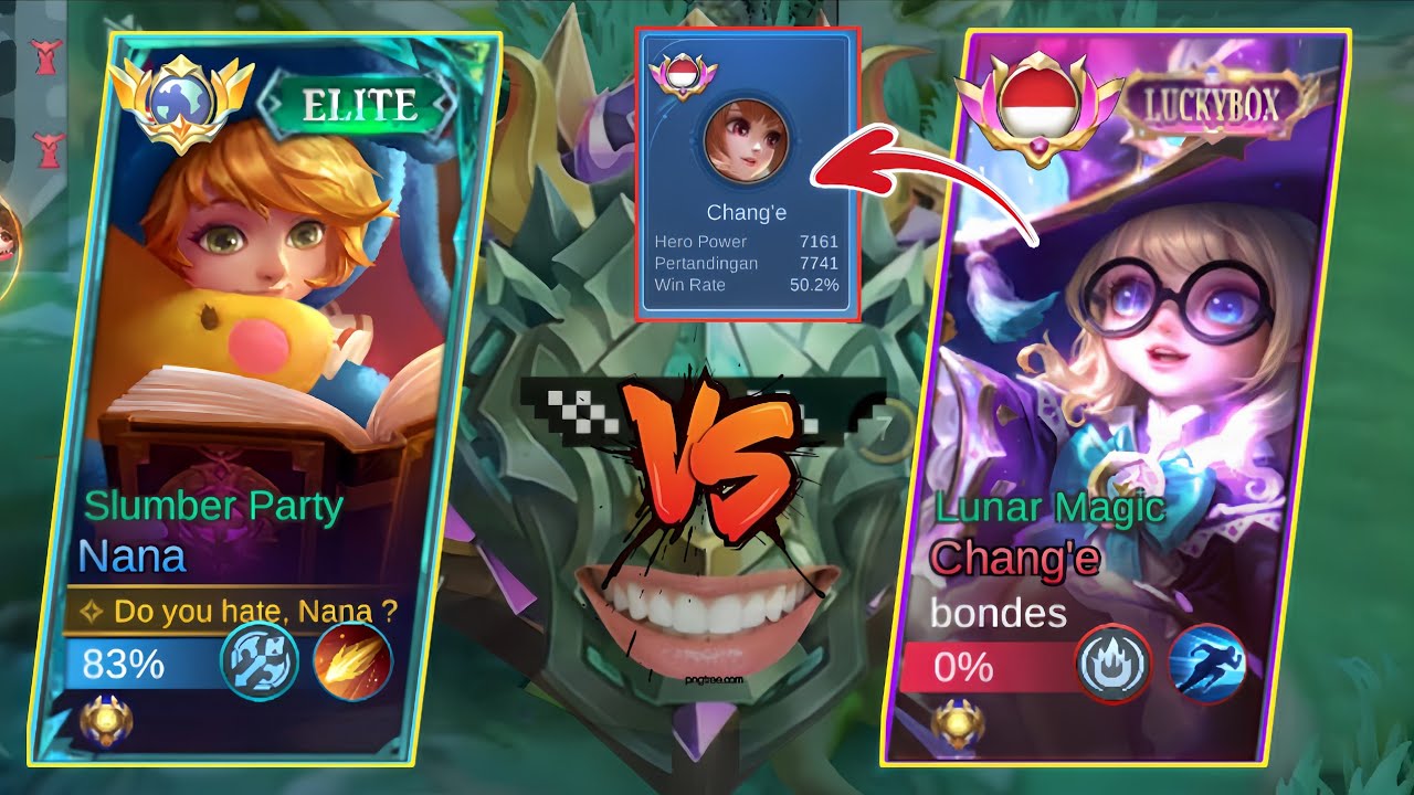 MATCH ADU GENGSI🔥 | NANA ANOMALI KETEMU CHANGE TOP INDO - TOP GLOBAL ANOMALI NANALODON - MLBB