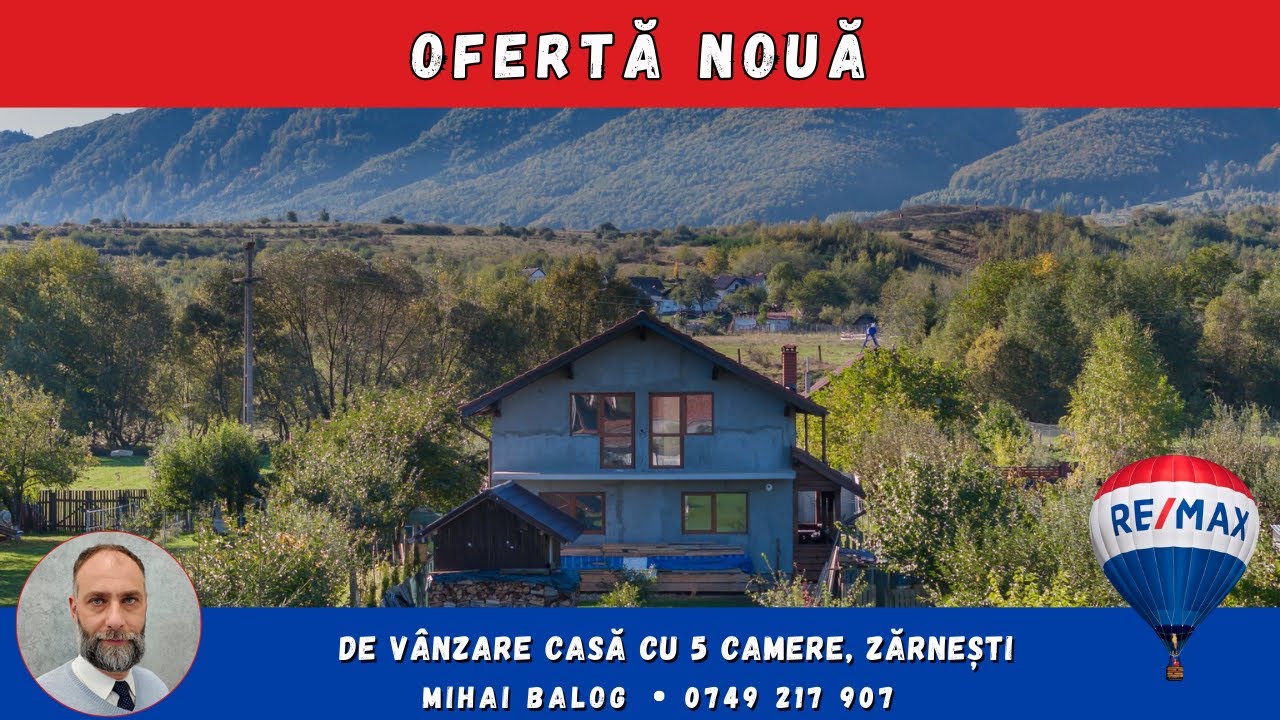 De vânzare casă cu 5 camere, Zărnești