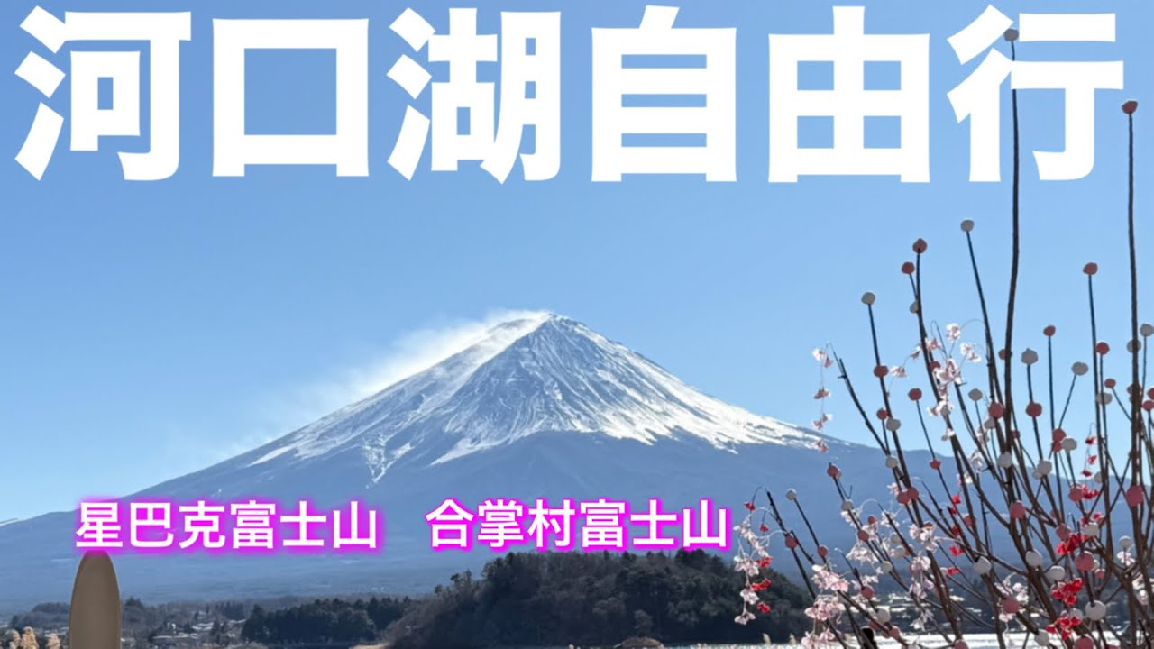 一天玩河口湖5個景點🗻富士山商品太好買、觀光客太多的景點問題❗️和妹妹逛街、河口湖旅遊vlog
