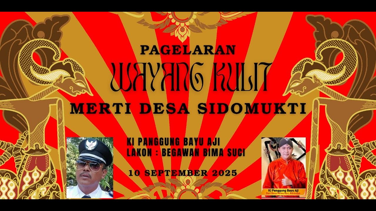 live Wayang Kulit Ki dalang Panggung Bayu Aji Sidomukti kuwarasan