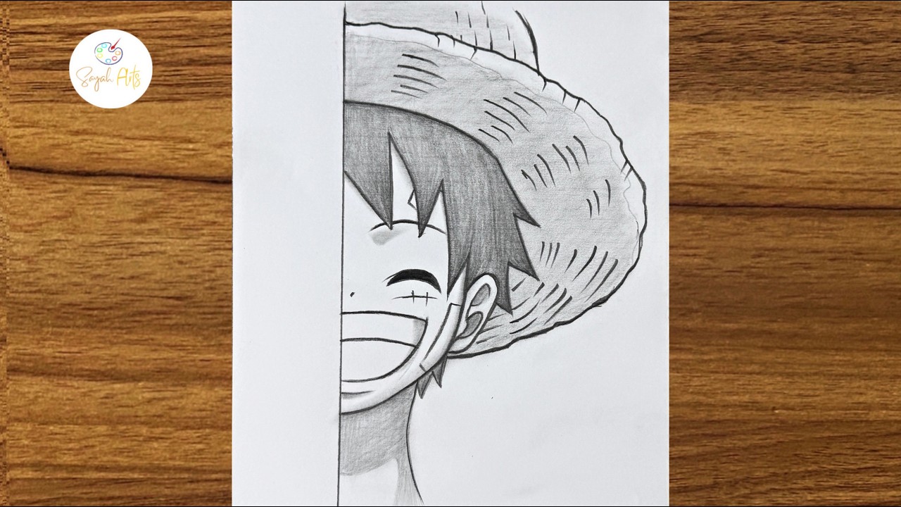 How to Draw Luffy Step by Step || Easy One Piece Drawing || Monkey D. Luffy drawing step by step