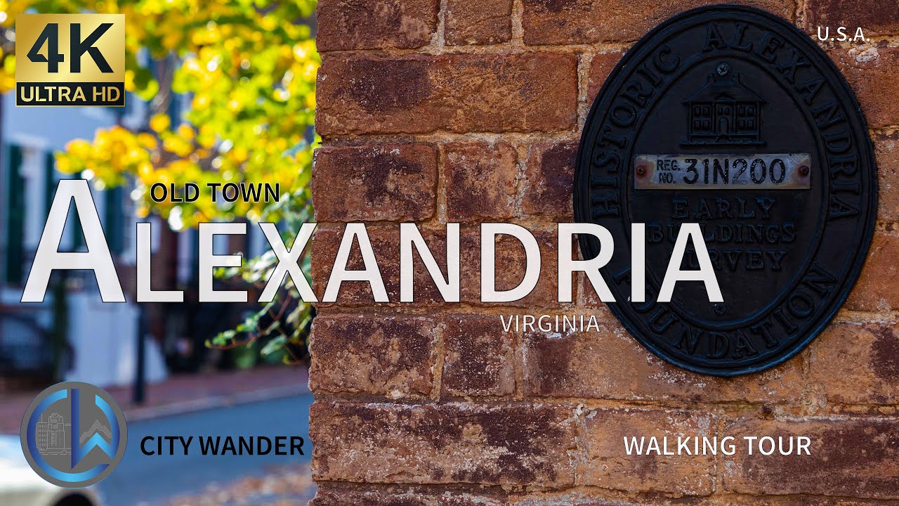 Alexandria, Virginia [4K] Walking Tour