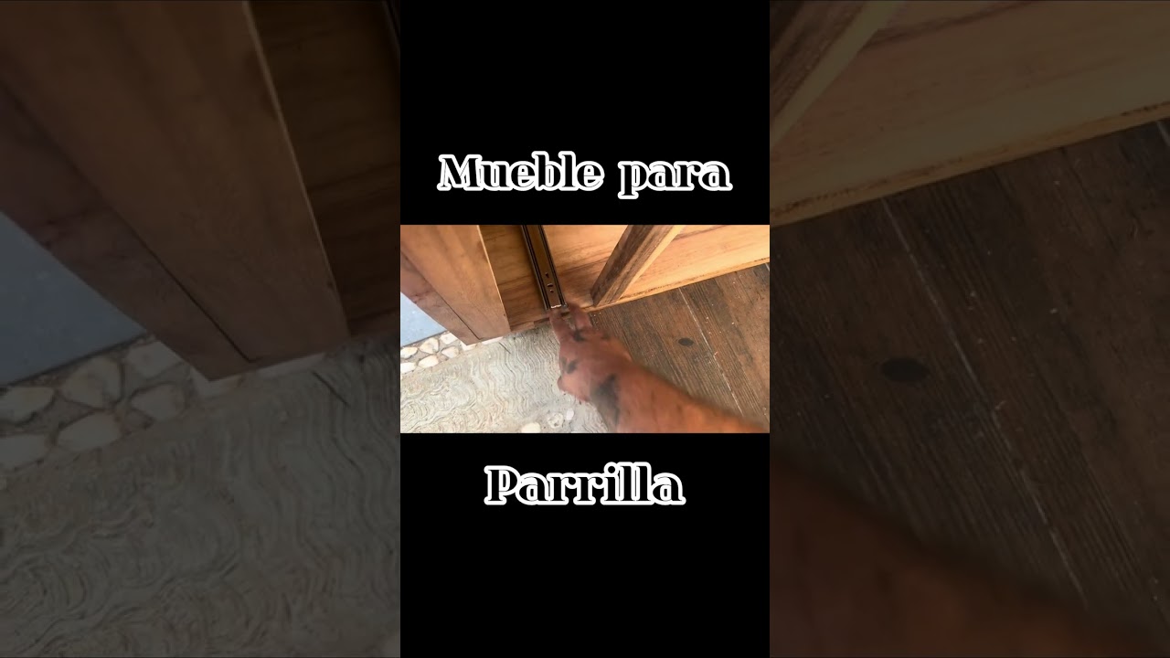 Cómo hacer mueble para parrilla de dos quemadores 
