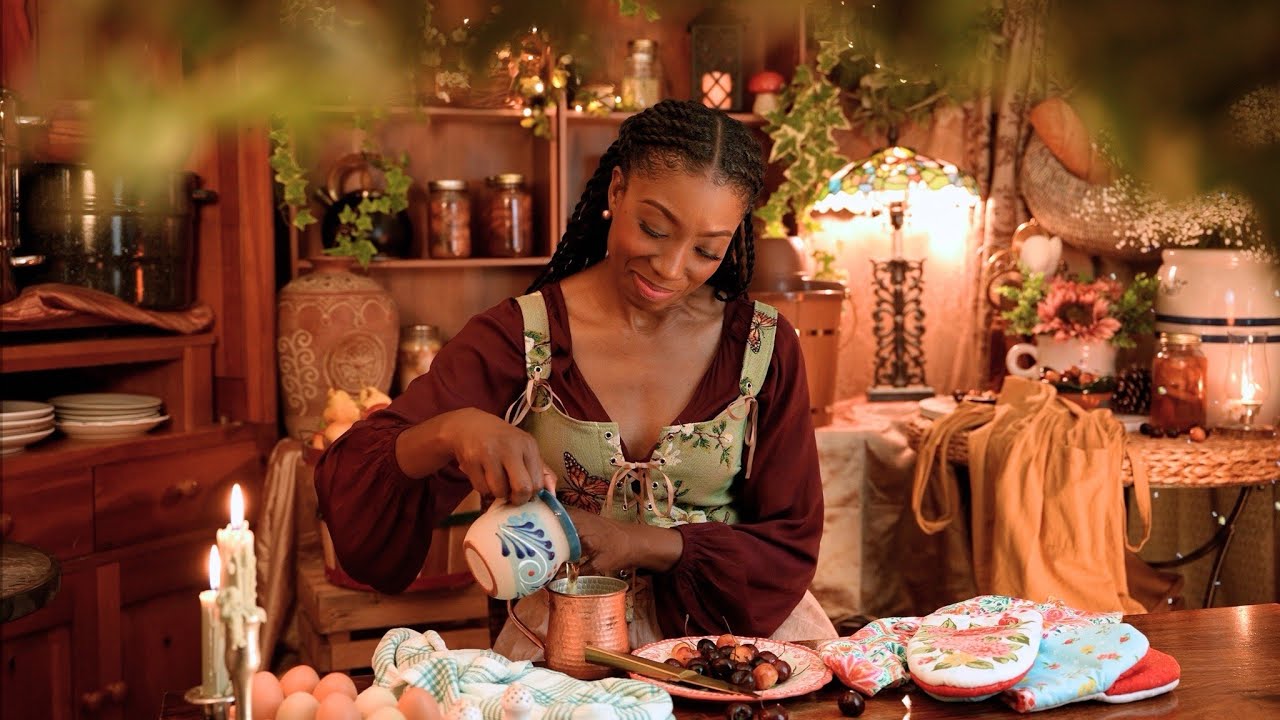 The Hobbit Kitchen in MIDDLE EARTH ASMR / A Beautiful Nest