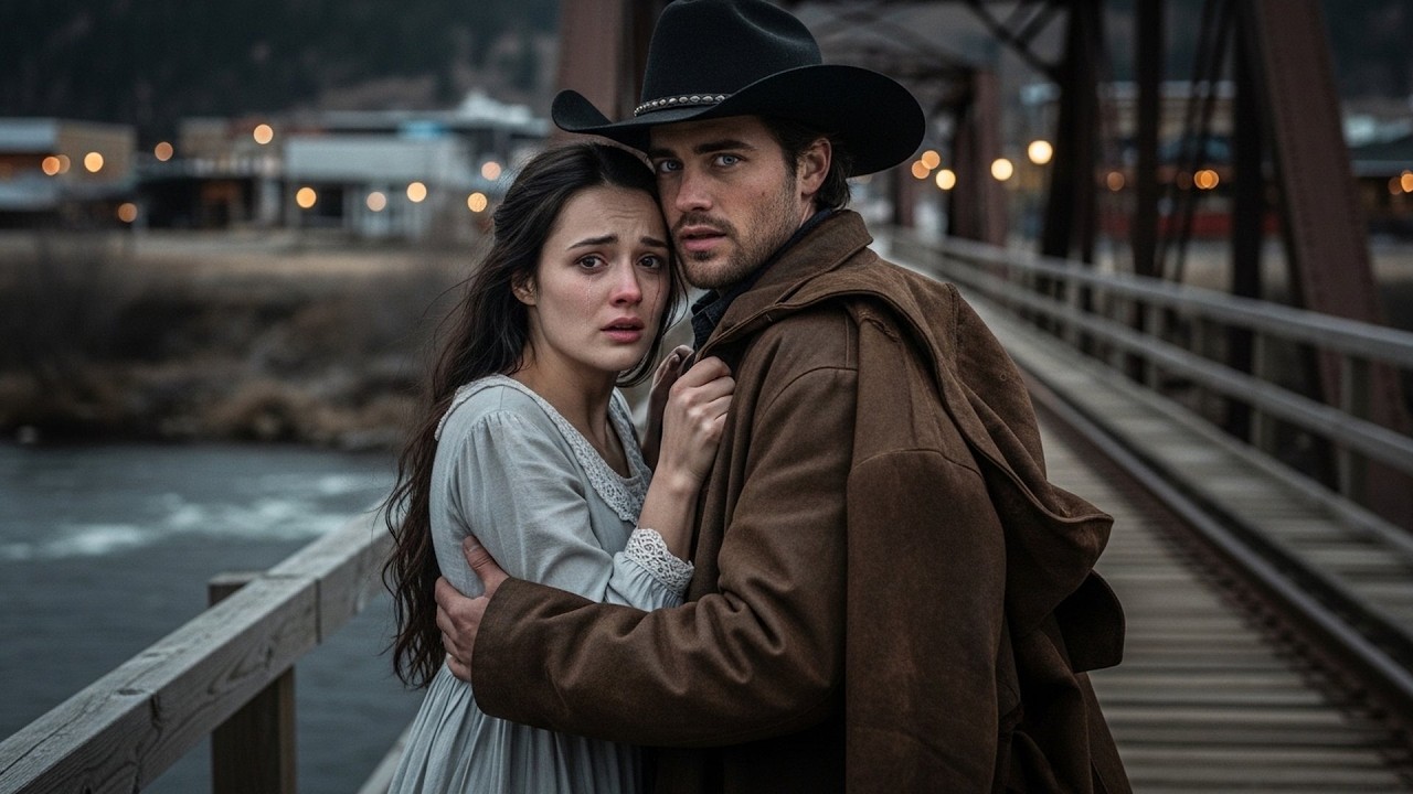 The Cowboy Stopped Her from Jumping Off the Bridge, Held Her Close and Said 