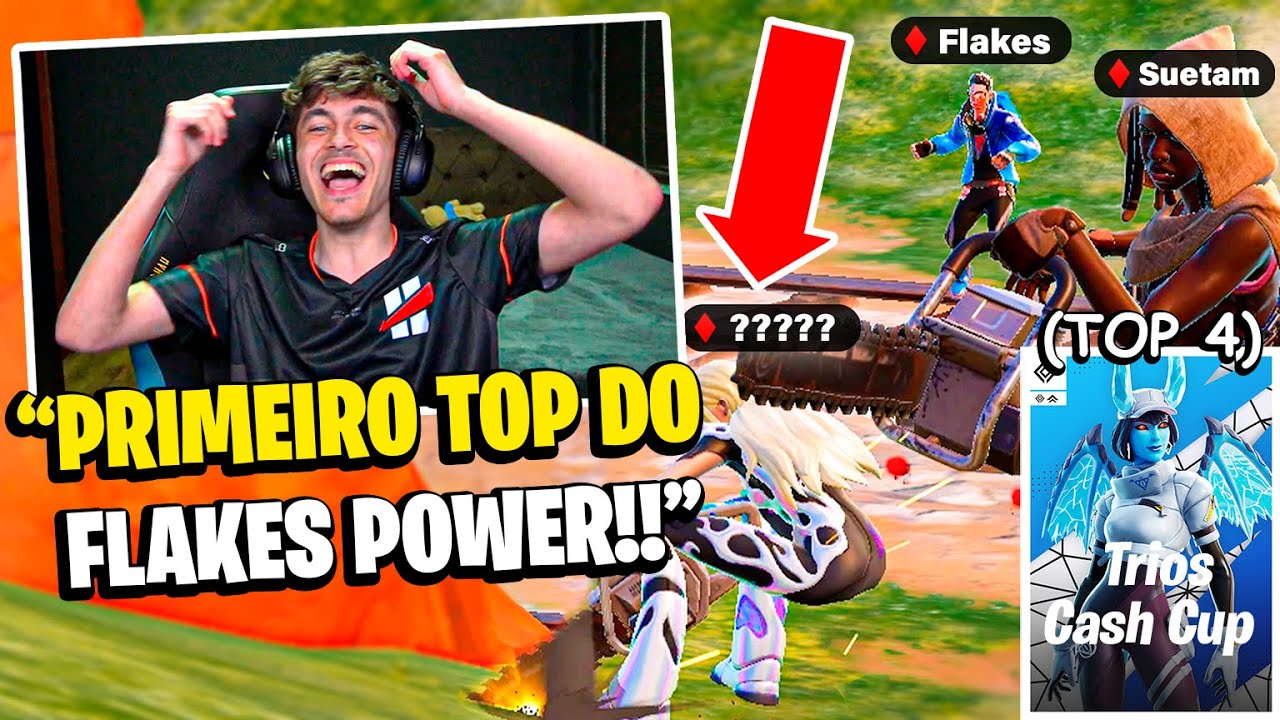 Gameplay Completa do Suetam, Flakes e Jxness no TOP 4 da Cash Cup Trio! 🏆