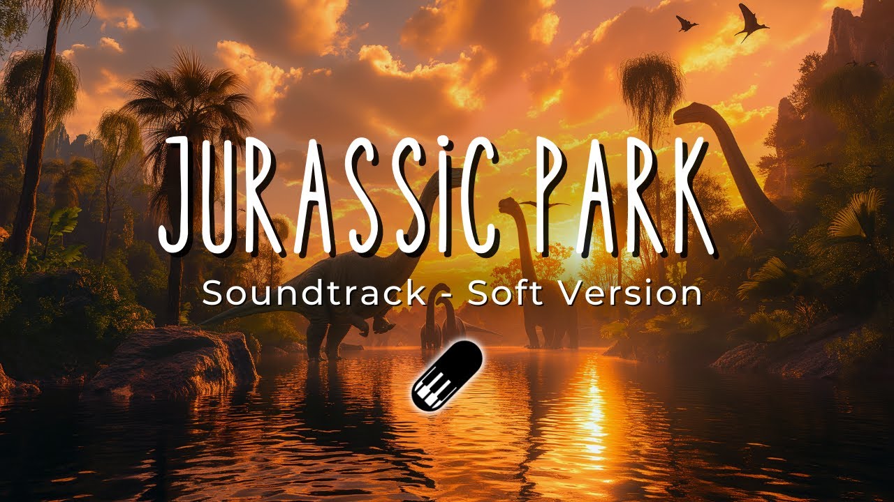 Jurassic Park - Soundtrack (Soft Piano Version) Sleep, Study, Relax