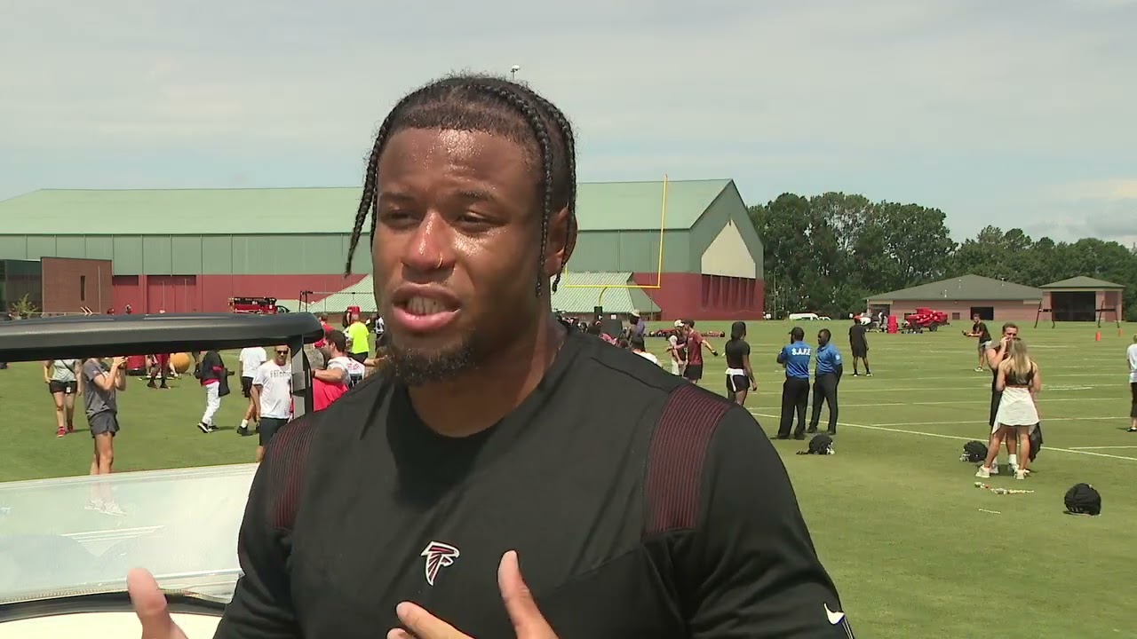 Falcons LB Quinton Bell Speaks at Training Camp