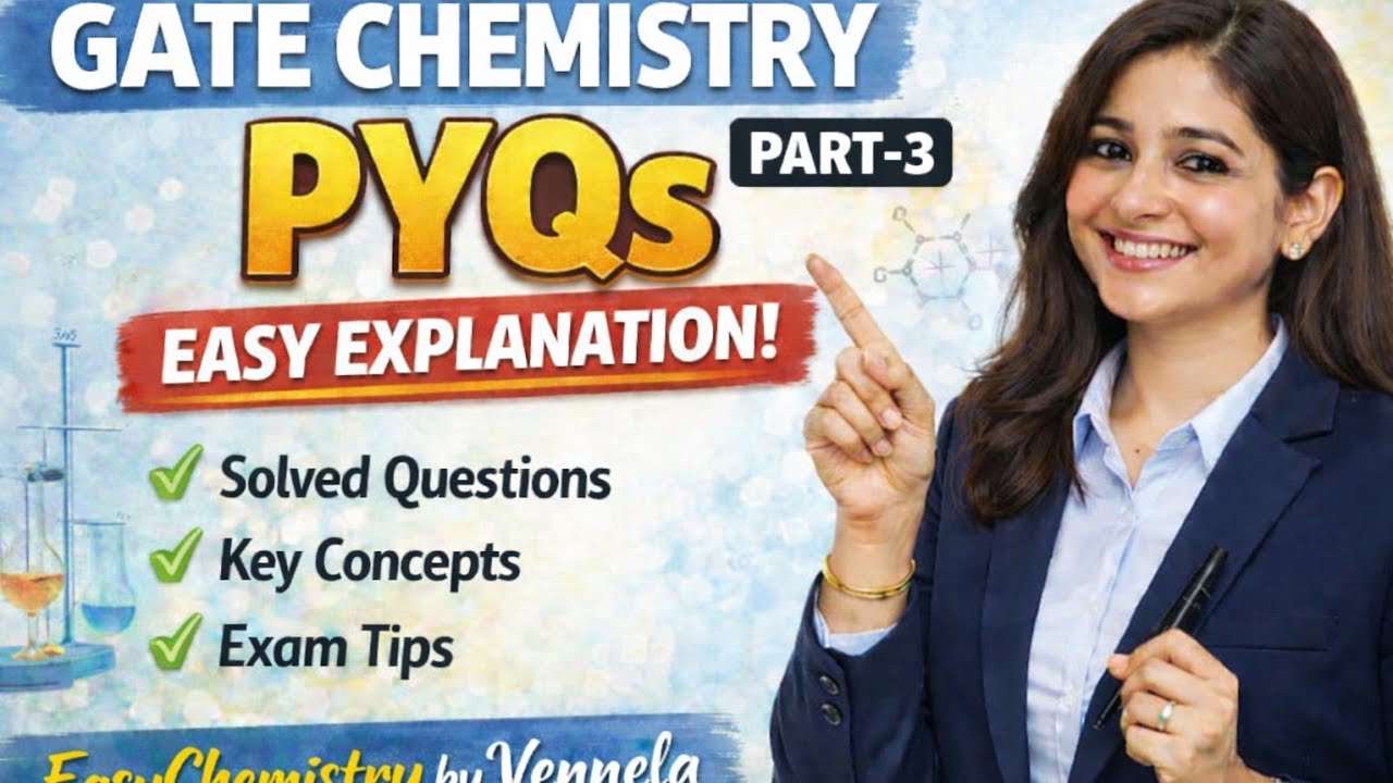 GATE CY PYQ|GATE PYQ solved concept base explanation |GATE chemistry trick |GATE CY exam |GATE PYQ 🧠