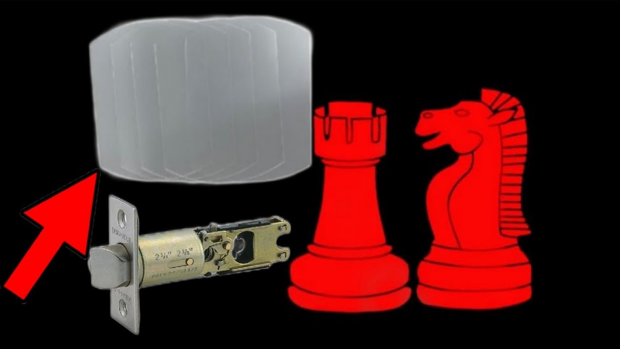 Make some free door latch shims, with recycled plastic. EASY