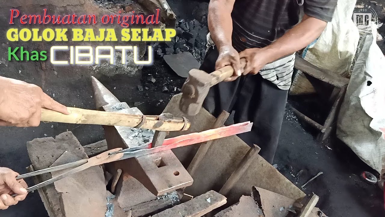 Ini dia proses pembuatan golok baja selap Cibatu sukabumi bag#1