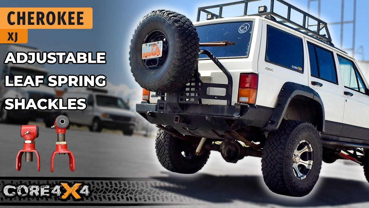 How to Install Adjustable XJ Leaf Spring Shackles - Core4x4
