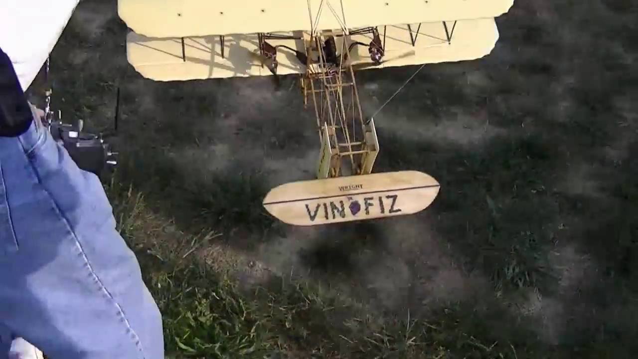 Jim S - The Vin Fiz Home built Wright Brother's EX Biplane RC Electric Model Airplane