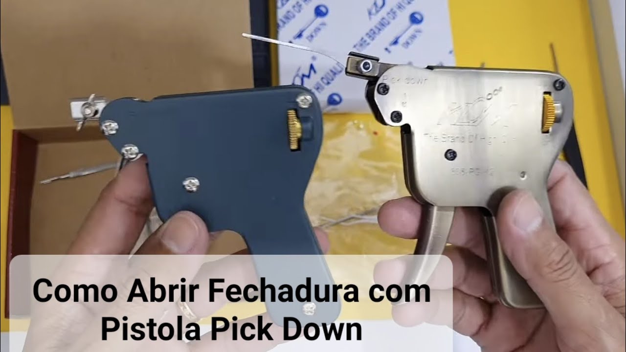 ✅🔑 Como Abrir fechadura com Pistola Pick Down- @Curso de Chaveiro H M - Locksmith