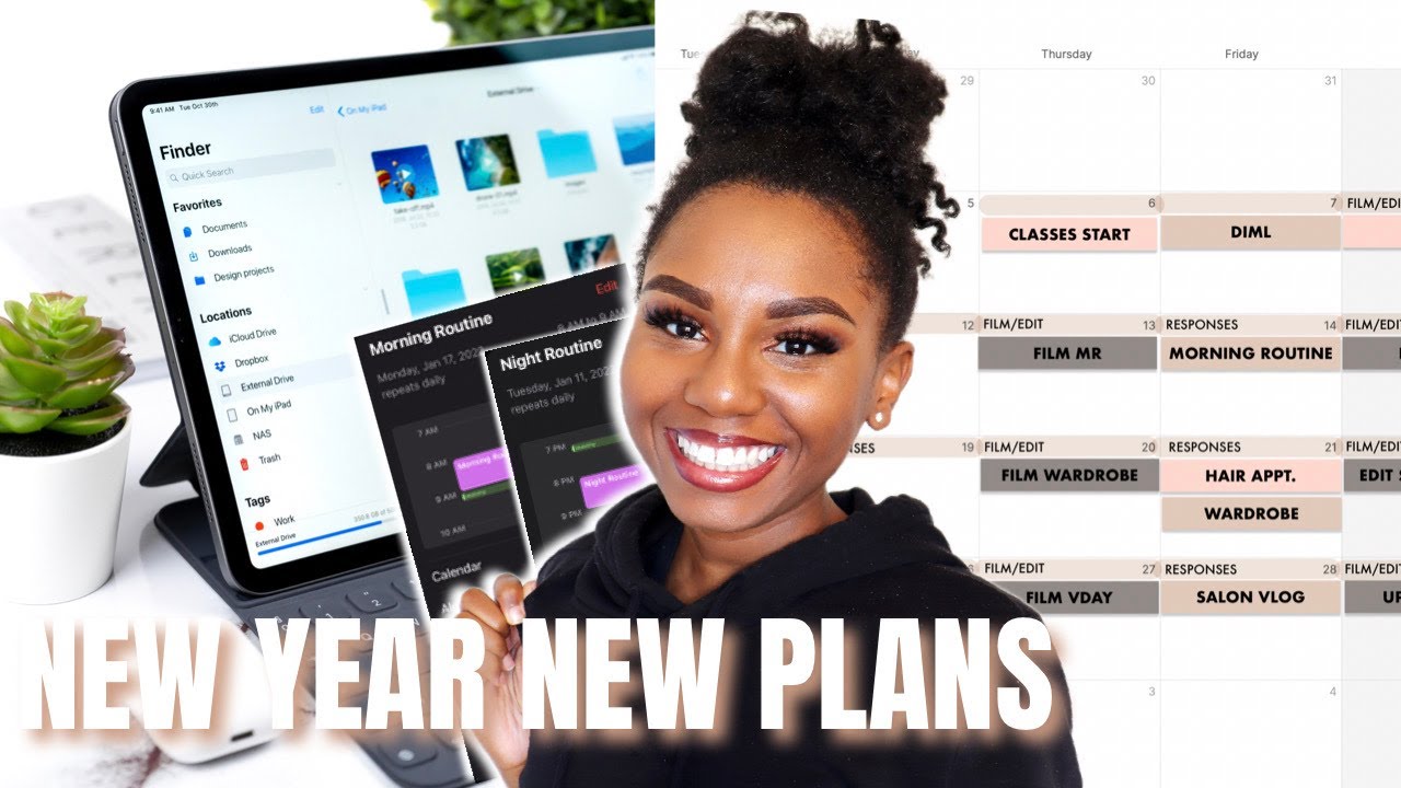 Plan 2022 Routines With Me! | School, YouTube, and Daily Routines (Cyberry Digital Planner)
