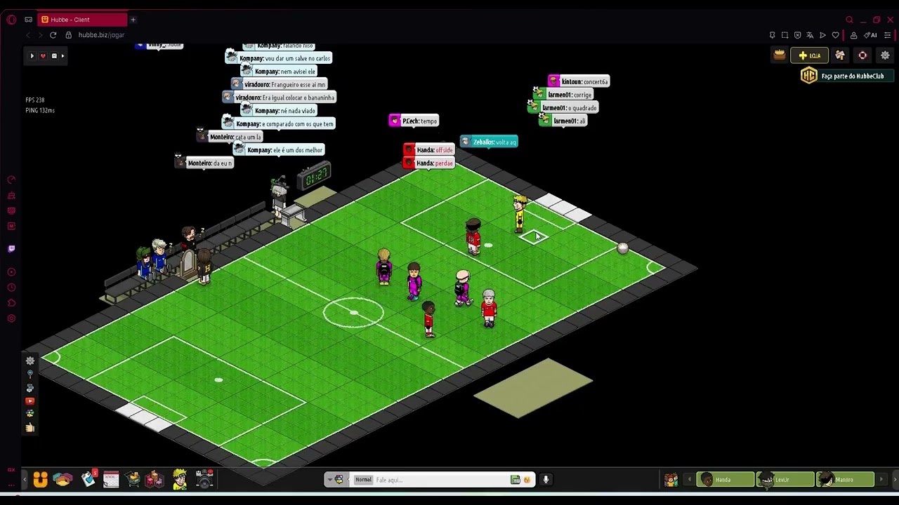 BENFICA AMISTOSO - HUBBE (LARMEN, BANEGA, SNUFFY, MANJI)