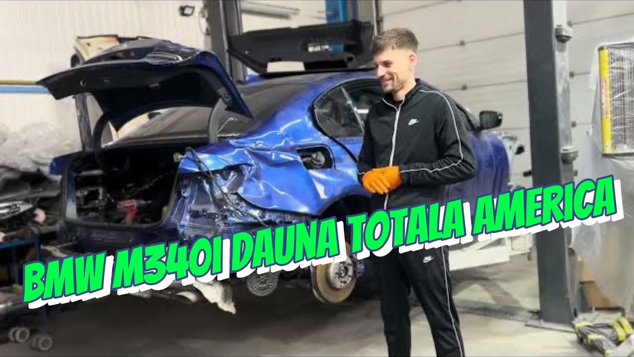 BMW M340i 2022 cu Dauna Totala din America - Cea mai mare provocare pentru mine.(Partea 1)