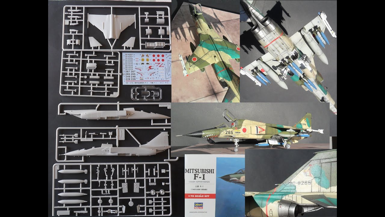 Mitsubishi F-1 1/72 Hasegawa unboxing and build.
