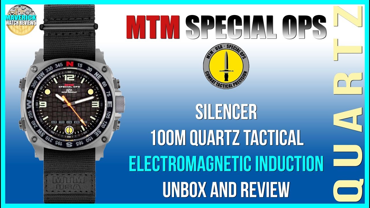 Military Beast! | MTM Special Ops Silencer 100m Quartz Electromagnetic Induction Unbox & Review