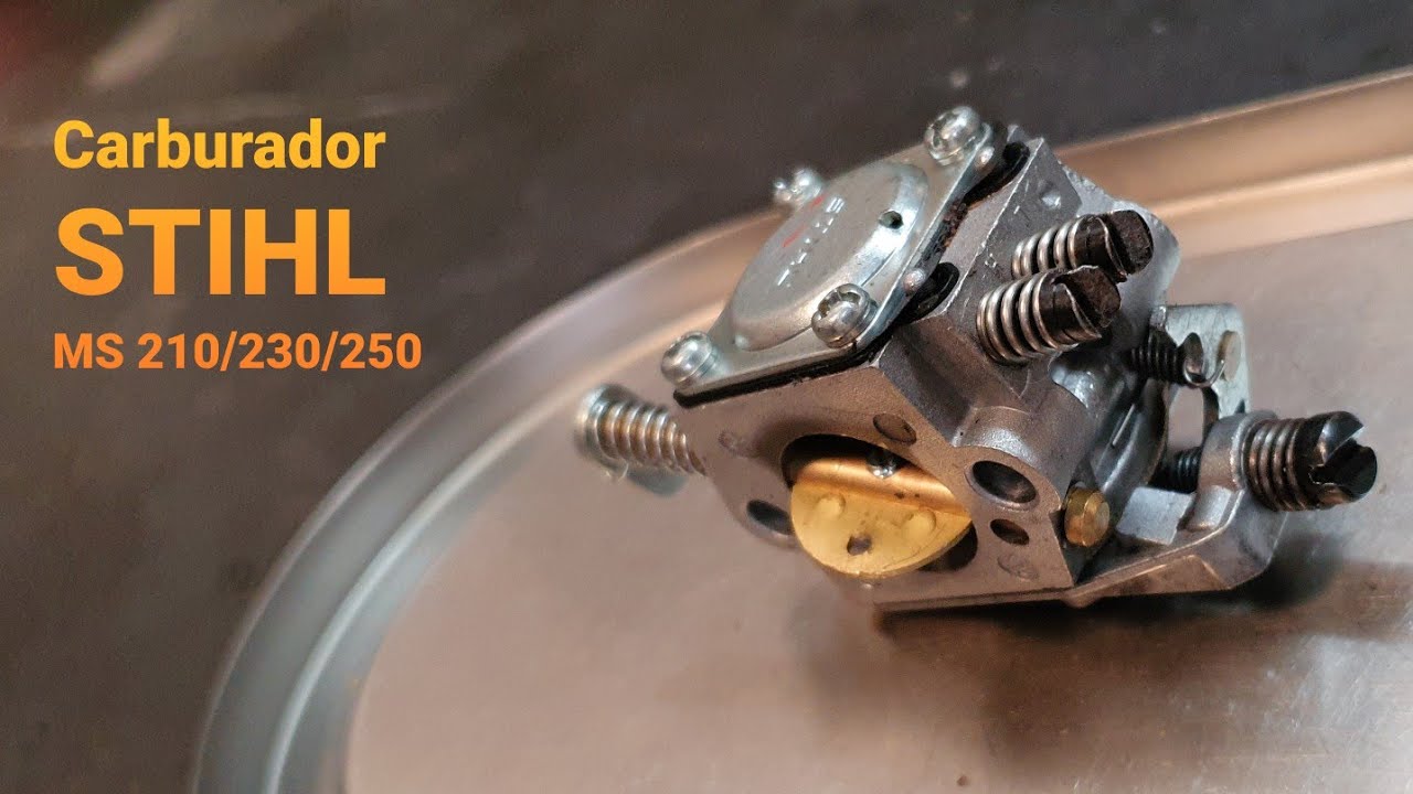 Como desmontar e montar o CARBURADOR da motosserra STIHL MS 025/210/230/250