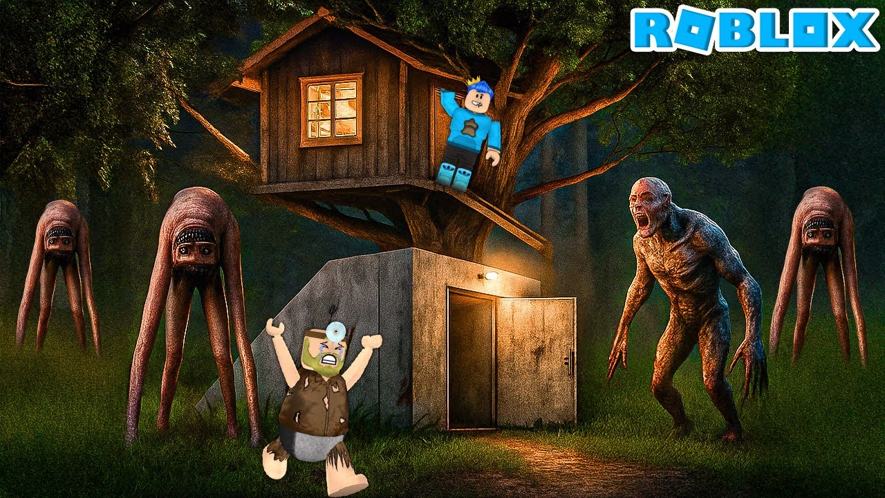 PANDU DAN PAK UNAT BUAT RUMAH POHON DI ATAS BUNKER RAHASIA ANTI HANTU KAYANG DAN CAPIT KEPITNG