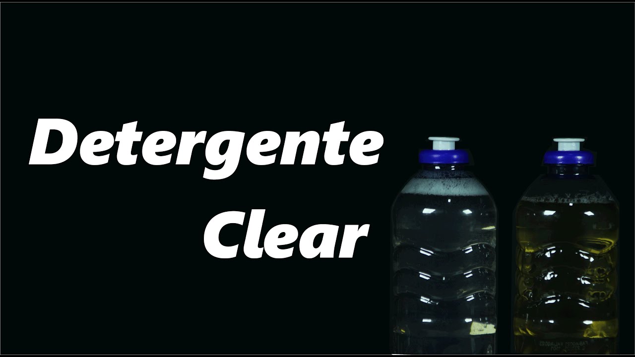Detergente Clear - Como preparar detergente incolor