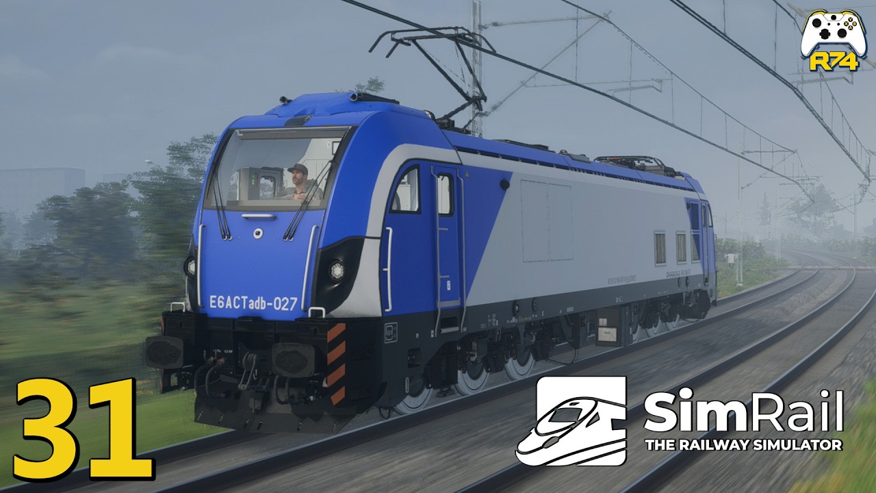 SimRail - The Railway Simulator 🇵🇱 | PC 4K | #31 [Cargo] Ł&oacute;dź Dąbrowa - Pabianice - Chojny | ET25