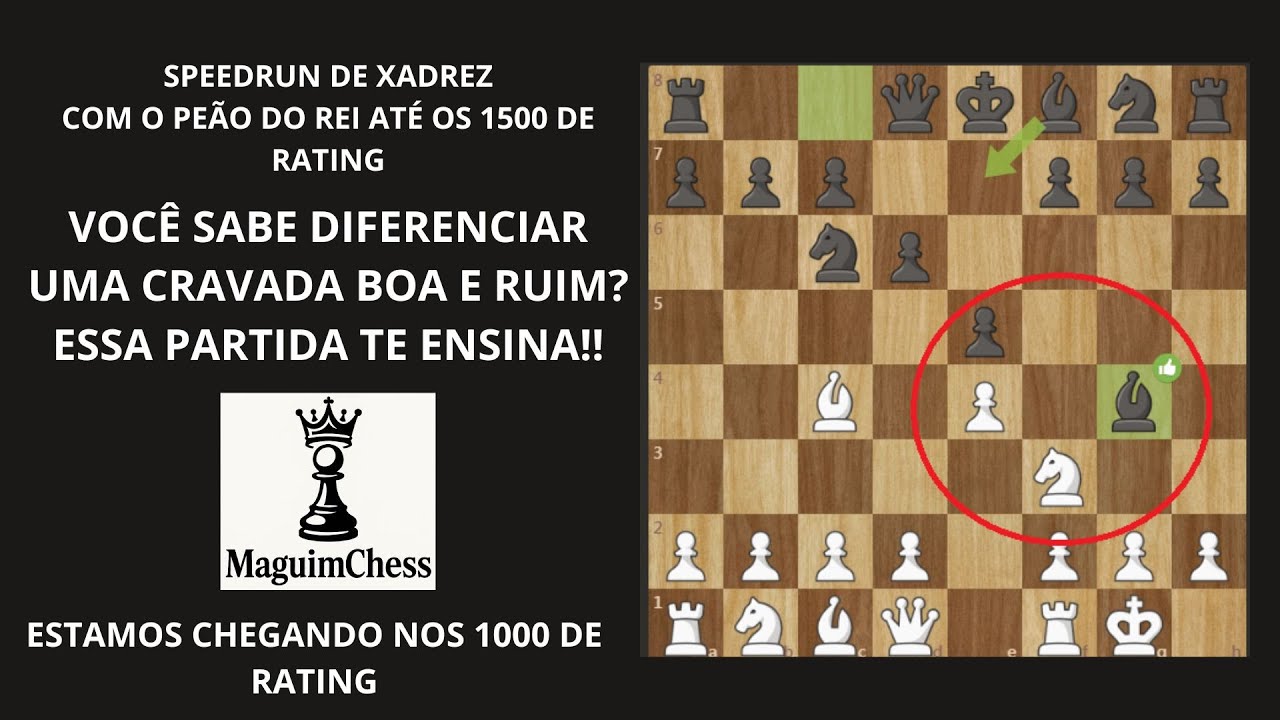 SPEEDRUN COM O PEÃO DO REI: Essa partida foi decidida apenas com cravadas! Partida nº 18
