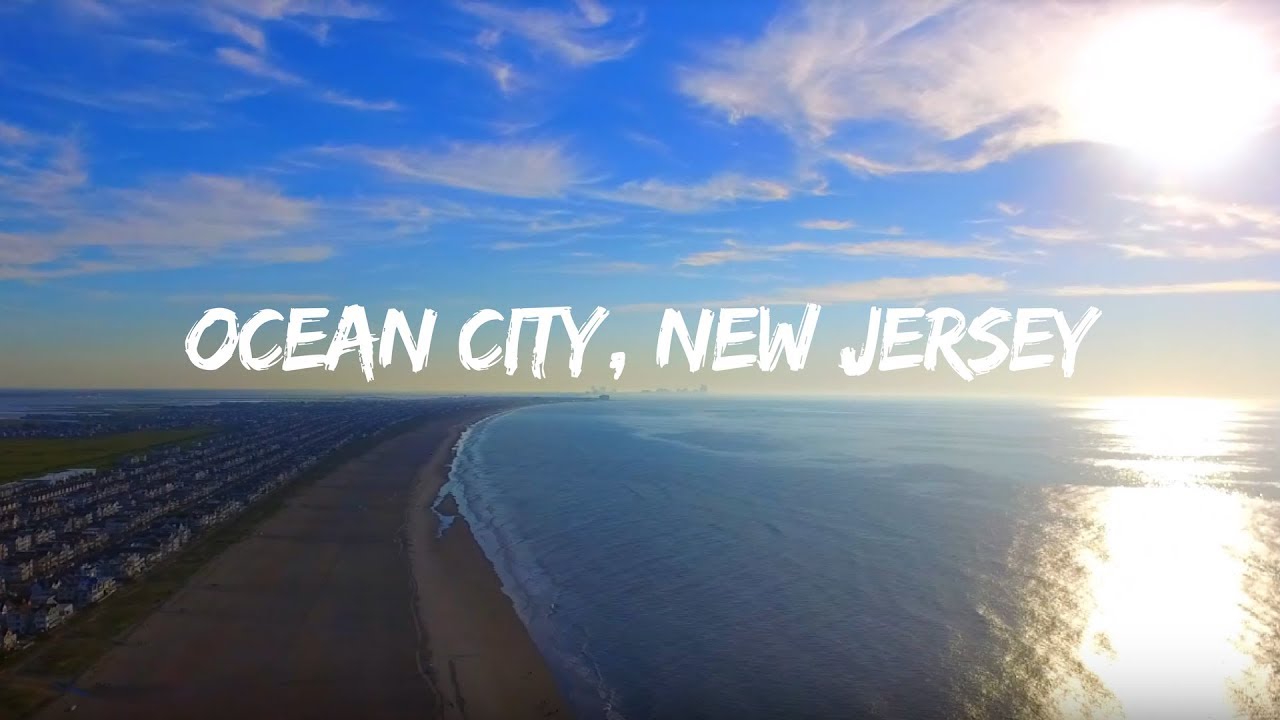 Ocean City, New Jersey Beach Drone Video with Aerial Views