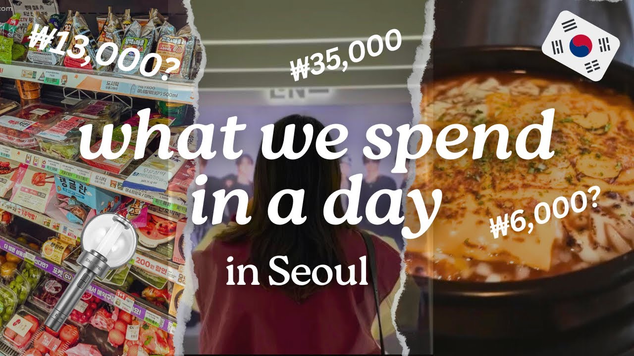 what we spend in a day | living in Seoul | VLOG✨|