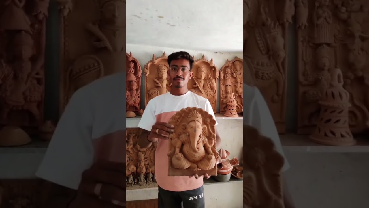 Molela Terracotta tiles making by Mohit Kumhar - AuthIndia