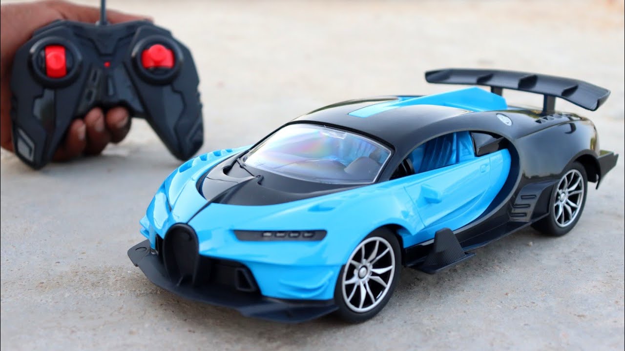 Fastest Rc Blue Bugatti Car unboxing  || Rc Bugatti car - Rc Toy World