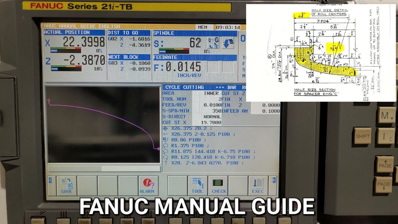 Fanuc Manual Guide | Quick program | CNC Lathe