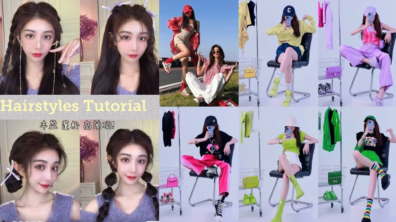 Quick & Easy Korean Style for girls with Scarf Hack and Hairstyle Tutorial