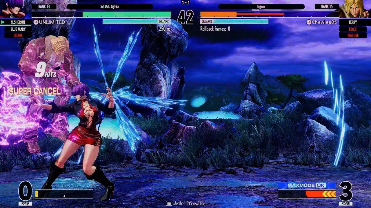 KOF XV_ Leona, O.Shermie🔥 & Blue Mary vs. Rock, Mature & Terry