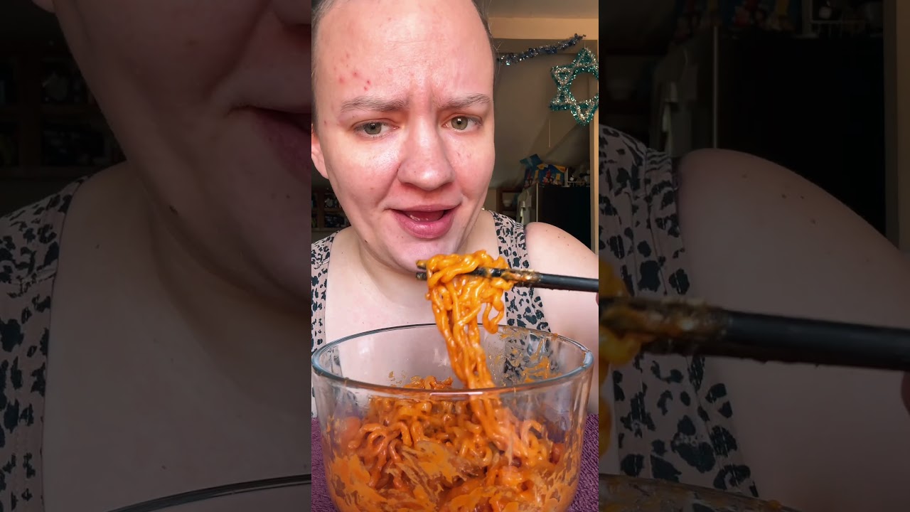 HATE COMMENTS 🔥 #hatecomments #samyang #spicy #cheesy #ramen #mukbang #foodie