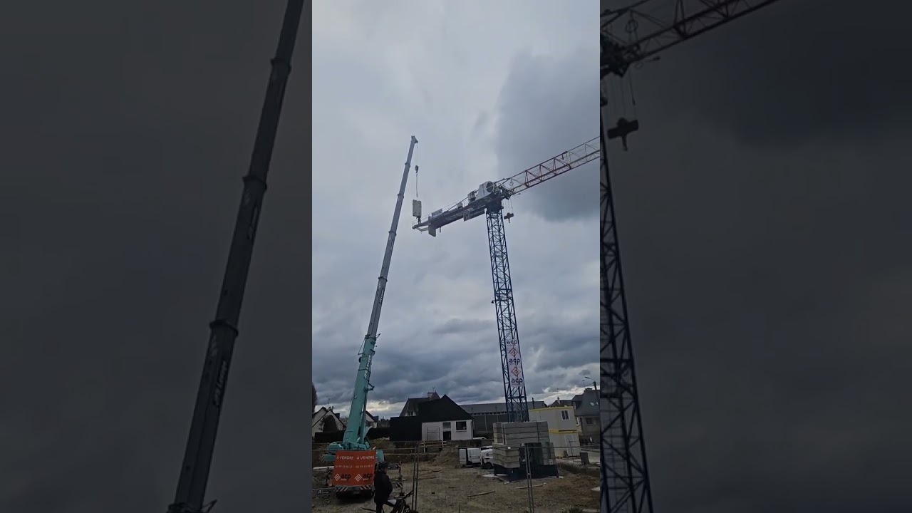 fin de montage d'une grue GP Top Line T6 monté hier