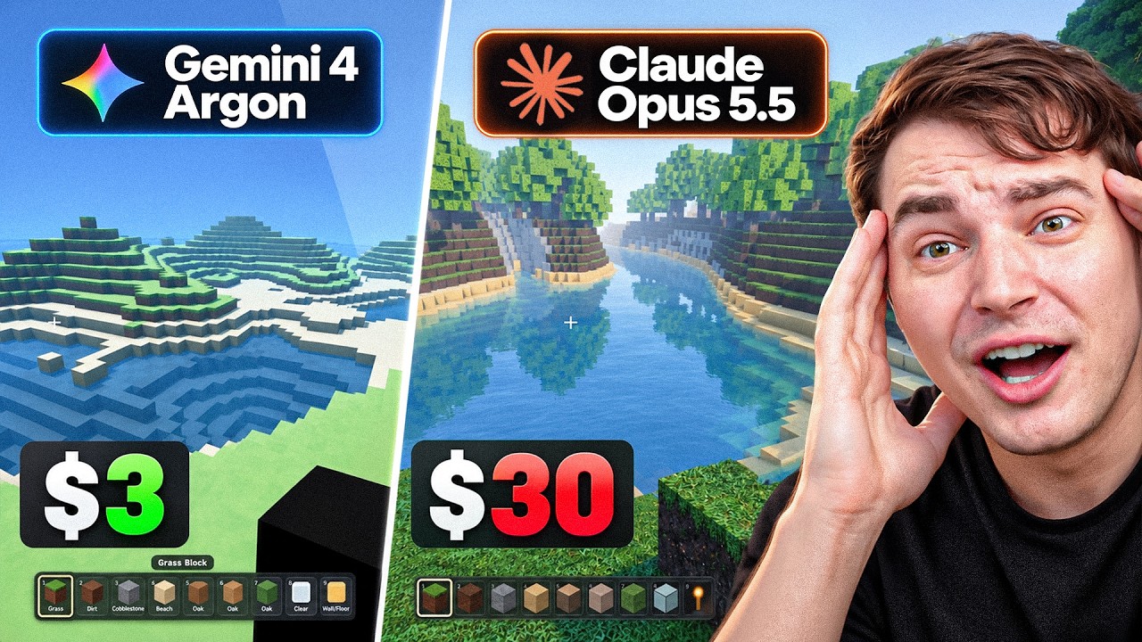 Gemini 4 Argon против Claude Opus 5.5 &mdash; Полная 3D-битва