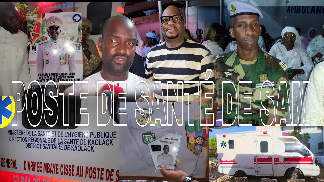 Kaolack Santé : Une ambulance médicalisée neuve offerte au poste de Sam par le Général Mbaye Cissé