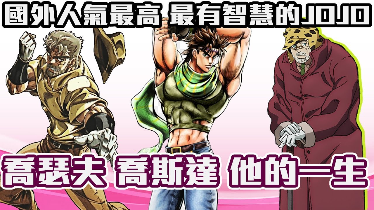 【SHINN動漫人物譚】國外人氣最高 鬥智的先驅 喬瑟夫 喬斯達 JOJO的奇妙冒險
