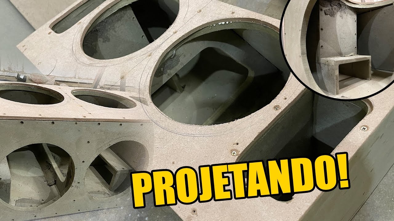 PROJETANDO UMA CAIXA DE GRAVE PRA 4 SUB
