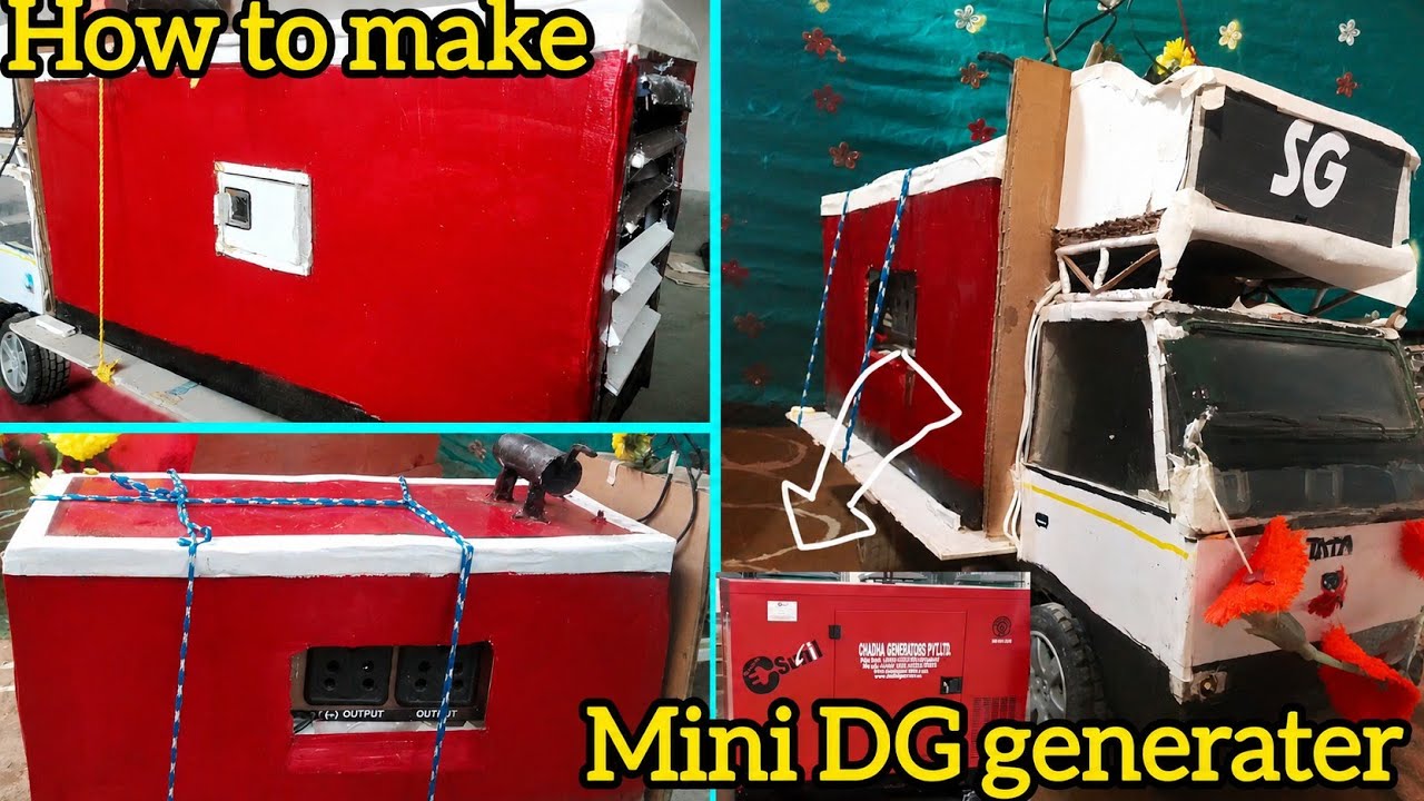 ⚡Mini dg generater🔥😱#mini #dg #generater⚡