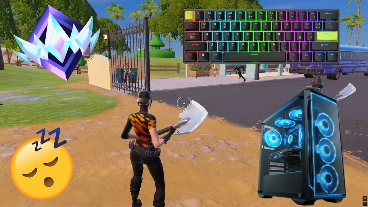 Royal Kludge RK C61 HE 😴 | Fortnite UNREAL Ranked Cup Gameplay | Satisfying Keyboard 240 FPS ⌨️😴