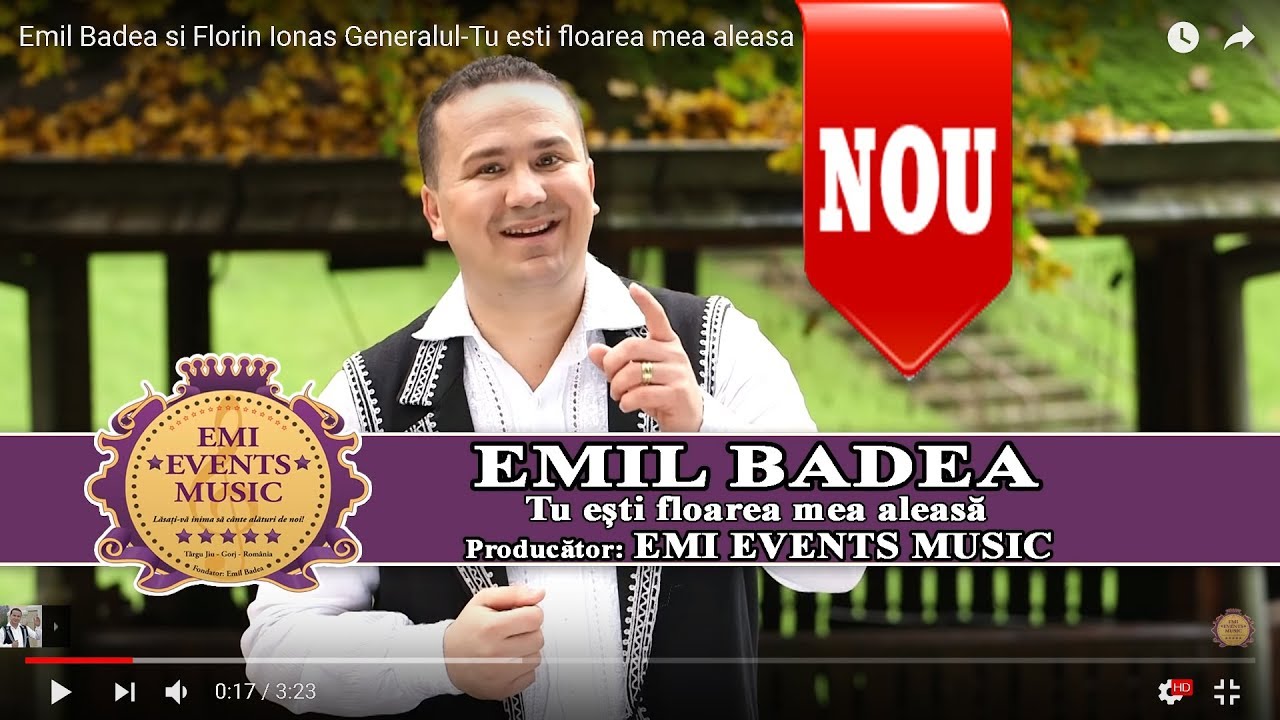 Emil Badea - Tu esti floarea mea aleasa (Oficial Video)