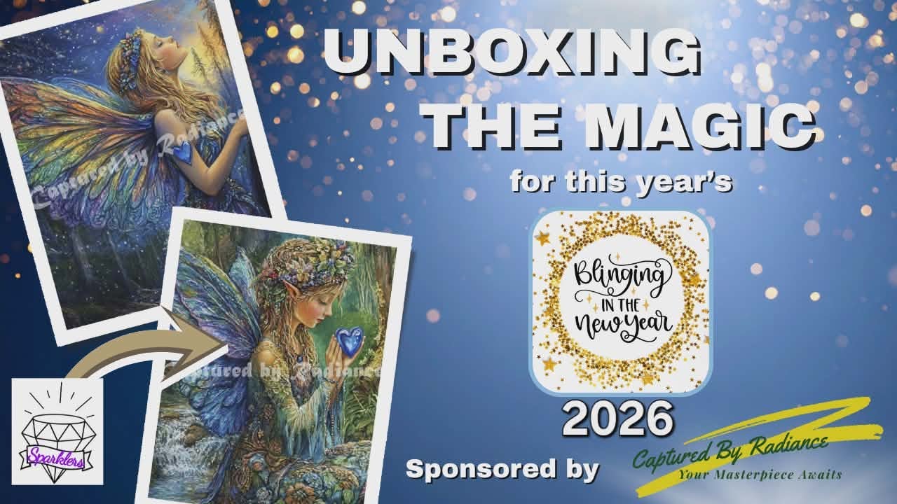 Blinging In The New Year 2026 REVEAL of 2 sponsor CANVASES from Captured by Radiance!
