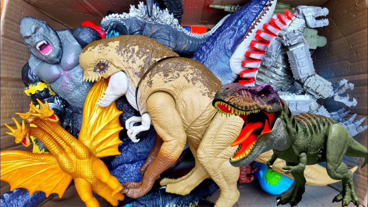 Hunting Jurassic World Toy Dinosaur Collection ASMR
